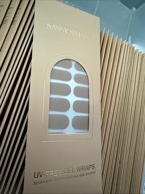NEW Sassy Saints Gel Nail Wraps Dusty Stone